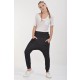 Women's sporty pants with pockets - black